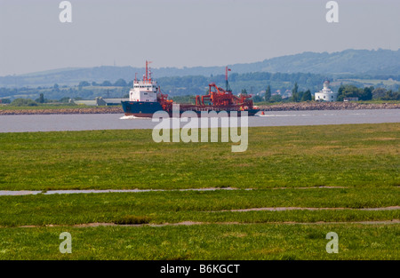 Sand Bagger aus Newport Feuchtgebiete National Nature Reserve South Wales UK Stockfoto