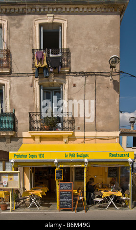 Schalentiere Restaurant in Bouzigu, Süden von Frankreich. Stockfoto