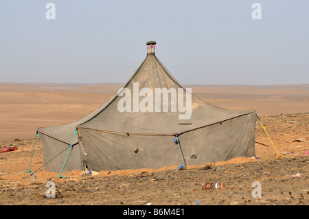 Berber Zelt in der Wüste Sahara, Marokko Afrika Stockfoto