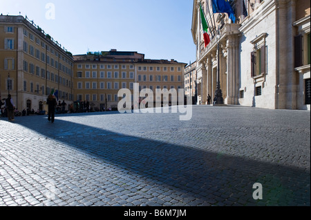 Italien Rom Piazza di Monte Citorio Stockfoto