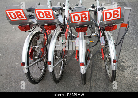 Miete-ein Fahrrad DB-Deutsche Bahn Berlin Stockfoto