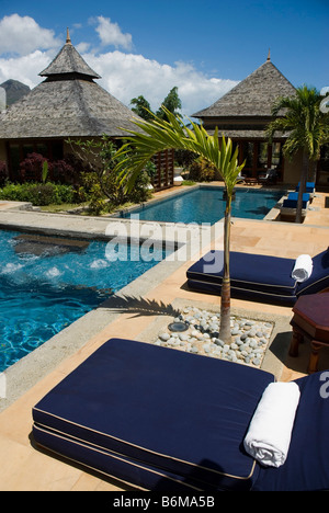 Hotel Taj Exotica Resort Spa in Flic En Flac-MAURITIUS-Insel Stockfoto