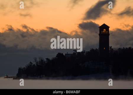 Sonnenaufgang über die Dingle und Nordwesten Arm - Halifax, Nova Scotia, Kanada Stockfoto