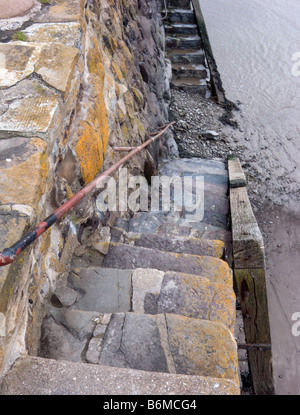 Hafen-Schritte in Minehead in Somerset Stockfoto