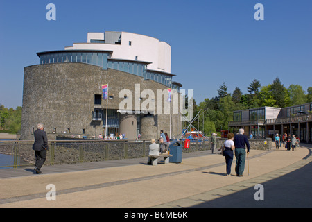 Drumkinnon Turm auf Loch Lomond Balloch West Dumbartonshire Schottland Mai 2008 Stockfoto