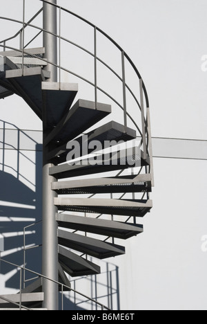 äußere Wendeltreppe Stockfoto