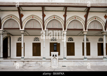 Innenhof der Favoriten, Harem, Topkapi Saray Palast, Istanbul, Türkei Stockfoto