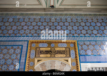 Der Eingang zur Beschneidung Zimmer, Topkapi Saray, Istanbul, Türkei Stockfoto