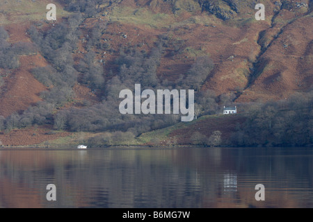 Blick nach Osten über Loch Lomond Loch Lomond und Trossachs National Park Stirlingshire Schottland Januar 2008 Stockfoto