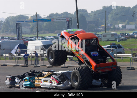 Podzilla Monster-Truck bei Santa Pod Raceway Northampton UK Stockfoto