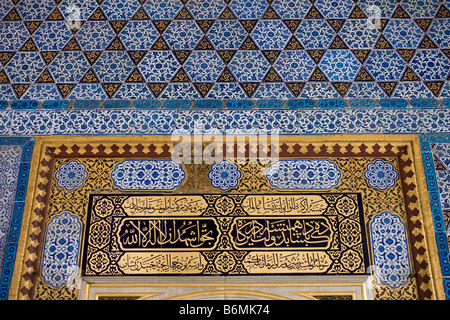 Der Eingang zur Beschneidung Zimmer, Topkapi Saray, Istanbul, Türkei Stockfoto