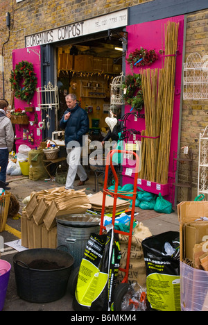 Garten-Shop in Shoreditch im East London England UK Stockfoto