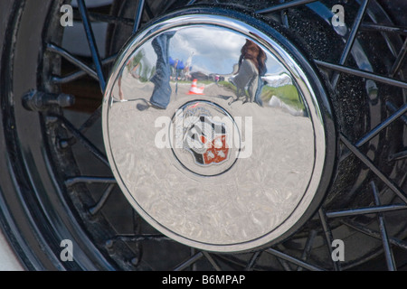 Oldsmobile-Detail-Rad Stockfoto