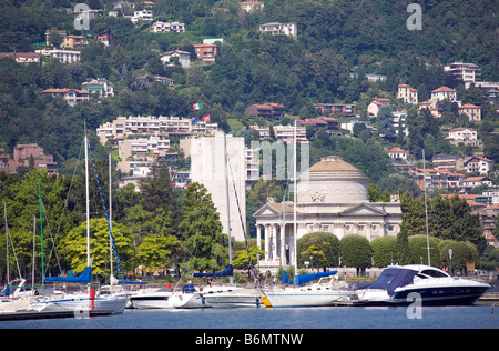 Ansicht der Piazza Croggi in der Stadt Como am Comer See Italien Stockfoto