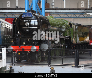 Dampflokomotive Tornado am National Railway Museum, York, England, Großbritannien Stockfoto