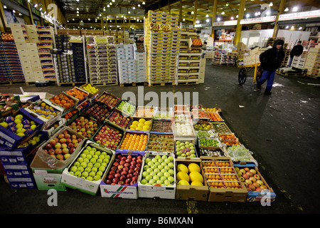 Am frühen Morgen im Bereich Obst und Gemüse in Birmingham Großhandelsmärkte Stockfoto