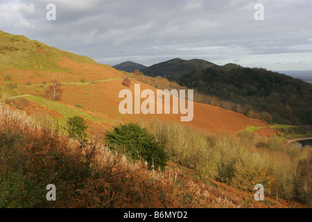 Die Malvern Hills aufgenommen November Worcestershire UK Stockfoto