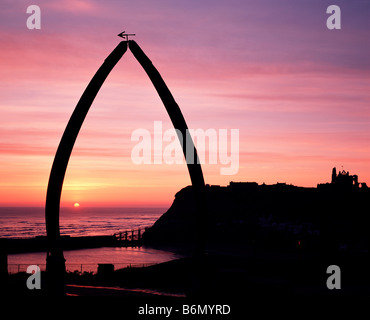 Fischbein Bogen Whitby Yorkshire England UK Stockfoto