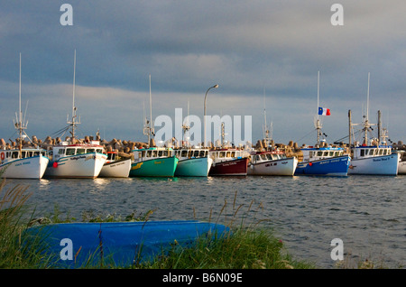 Hafen von Bassin Ile du Havre Aubert Iles De La Madeleine Provinz Quebec Kanada Stockfoto