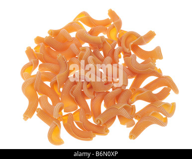 Gigli Tomaten Pasta isoliert auf weißem Hintergrund Stockfoto