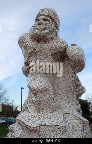 Captain Scott Memorial Statue in Cardiff Bay Cardiff Wales Stockfoto