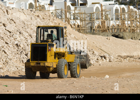 Bulldozer und Bau Website in Ägypten Stockfoto