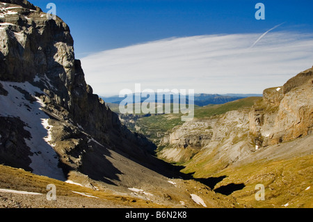 Añisclo Canyon Ordesa Nationalpark Huesca Spanien Pyrenäen die Bergkette, die Spanien und Frankreich trennt Stockfoto