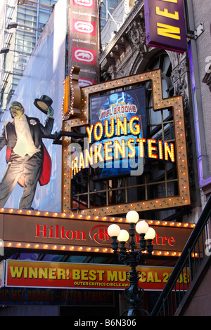 Theater auf der 42nd Street unweit Broadway, Times Square, New York City Stockfoto