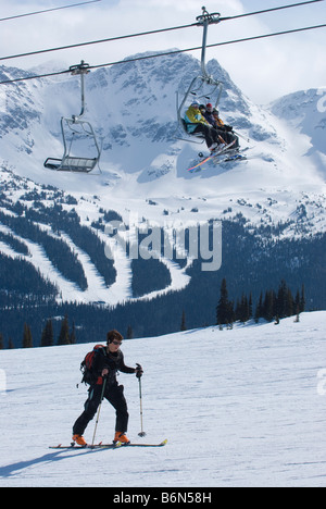 Backcountry Freeride Jam in Whistler, BC, Kanada Stockfoto