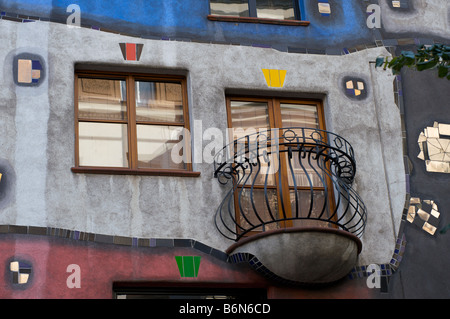 Hundertwasserhaus Wien Österreich Stockfoto