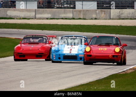 Vintage Racing Road America Kohler internationale Herausforderung Porsche Stockfoto