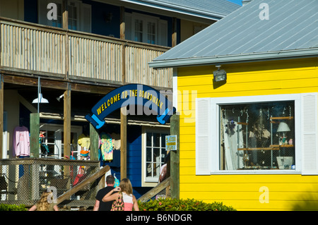 Der Boardwalk Naples fl einkaufen 6th Avenue South Stockfoto