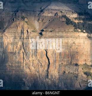 Lichter auf Ordesa Nationalpark Schluchten, Spanische Pyrenäen Stockfoto