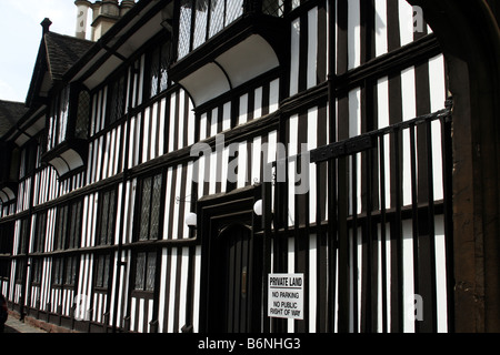 Tudor-Stil Oldschool Bablake Boys-Hill Street, Coventry City Centre, England, UK Stockfoto