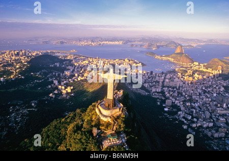 BRASILIEN RIO DE JANEIRO CHRISTUSSTATUE AUF DEM CORCOVADO-BERG Stockfoto