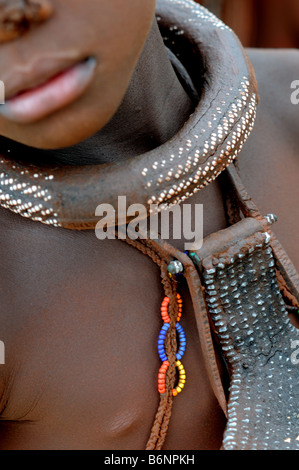 Himba Mädchen Opuwo namibia Stockfoto