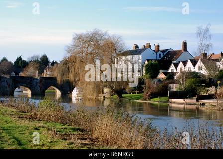 Bidford-on-Avon im Winter, Warwickshire, England, UK Stockfoto