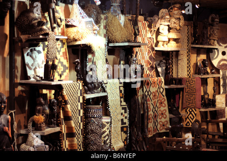 aus Afrika Handwerk shop Johannesburg internationaler Flughafen in Südafrika Stockfoto