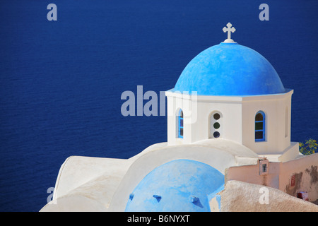 Kirche auf der Insel Santorini Stockfoto