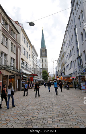 Straße der Stadt Bielefeld Deutschland Stockfoto