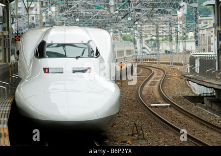 Nahaufnahme von 700 Serie Shinkansen (Bullet Train) Stockfoto