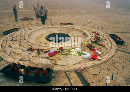 Denkmal am polnischen 2. Korps-Friedhof in der Nähe von Kloster Monte Cassino Frosinone Provinz Latium Italien Stockfoto