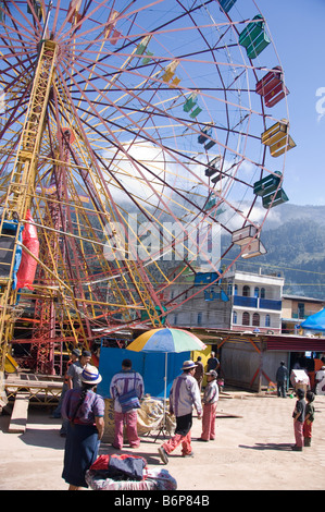 Riesenrad auf der Messe während des jährlichen Festivals (31 Oktober-2 November) von Todos Santos Cuchumatan. Guatemala Stockfoto