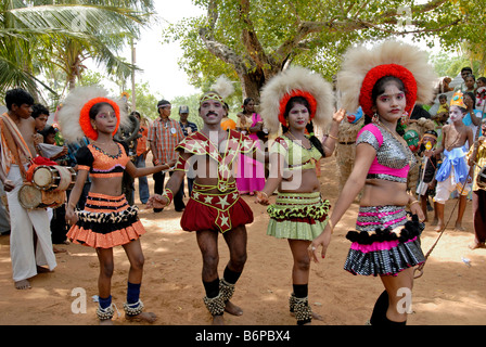 KARAGATTAM IN KULASEKARAPATTINAM TAMILNADU Stockfoto