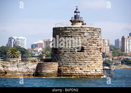 Fort denison im Sydney Harbour National Park, einer denkmalgeschützten Insel, die früher als Verteidigungs- und Strafstätte diente, in Sydney, NSW, Australien Stockfoto