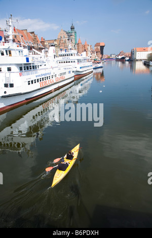 Polen Danzig Bucht Trójmiasto Polska Central Europa EU Bootsbau Architektur Sonne Pommern Vistula Flusses Dreistadt Stockfoto