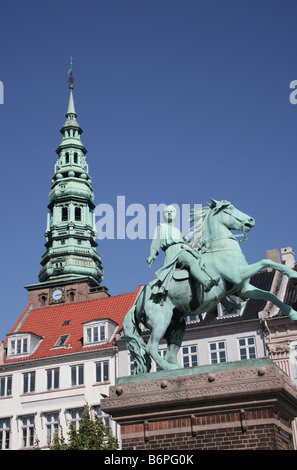 Statue von Frederick VII im Stadtzentrum von Kopenhagen Dänemark Stockfoto