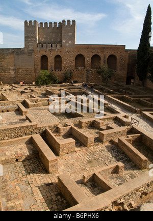 Die Alcazaba Festung Alhambra Granada Spanien Stockfoto