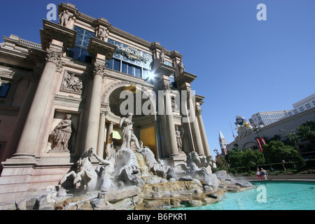 Kopie der Trevi-Brunnen, Caesars Palace, Las Vegas, Nevada Stockfoto