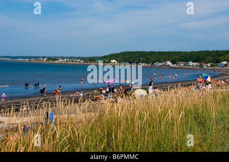 Strand des Dorfes Sainte Luce in der Bas-Saint-Laurent Region Quebec Kanada Stockfoto